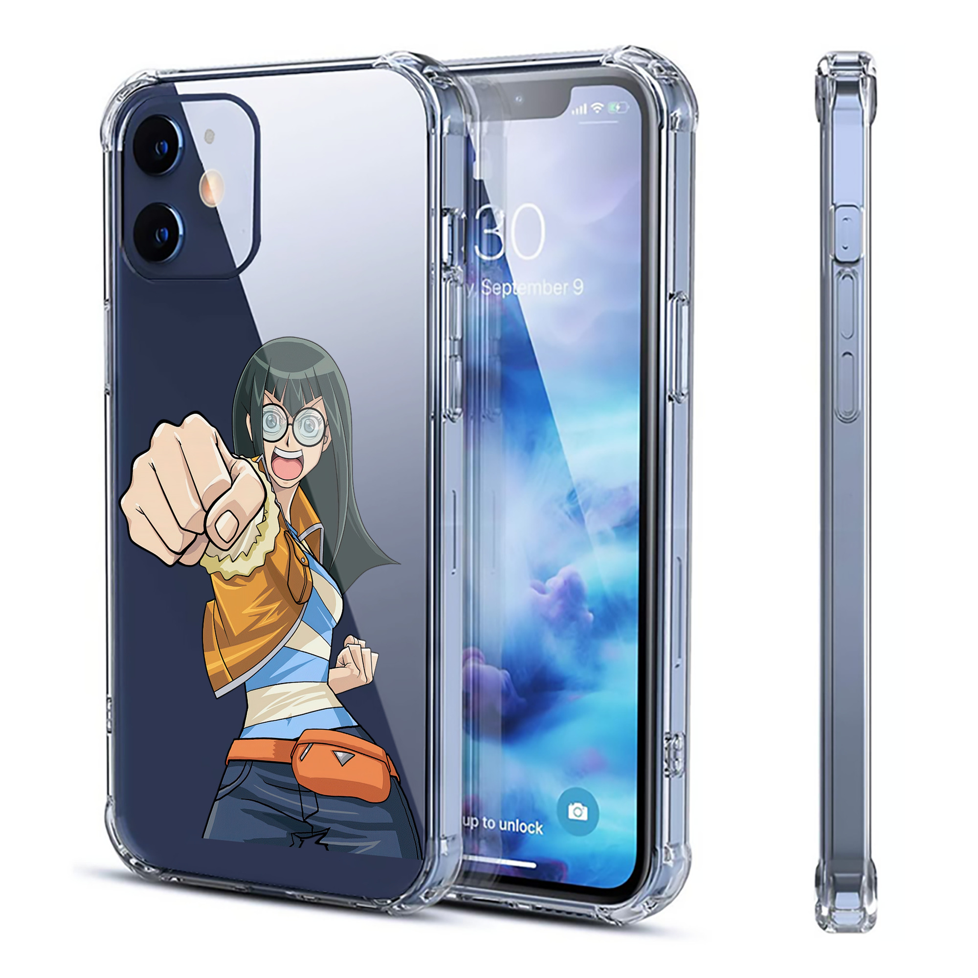 （画像用） 遊☆戯☆王 Yu-Gi-Oh! 【iPhone 12シリーズ対応】透明スマホケース（クリアソフトケース）
